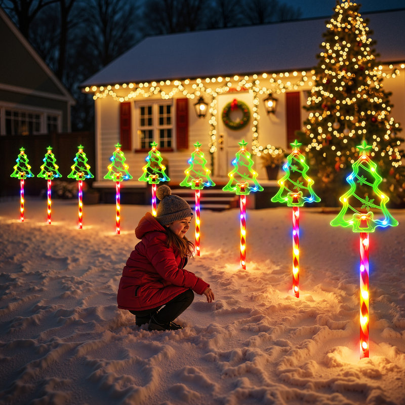 The Holiday Aisle® Outdoor Christmas Decorations Lights, 10 In 1